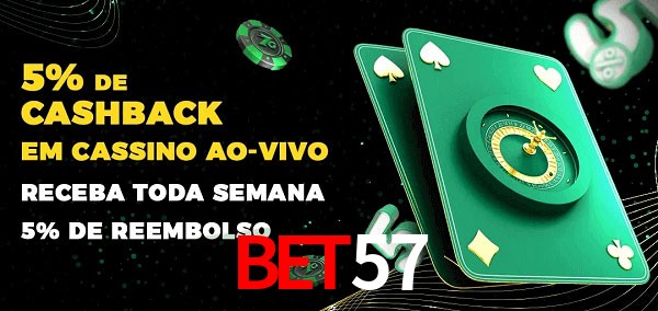 Promoções do cassino ao Vivo Bet57